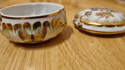 Herendi Viktória mintás porcelán bonbonier (6056) - Shipping to EU!