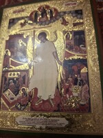 Kicsi őrangyal ikon fára  kasírozott
