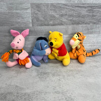 McDonalds 2000 Disney Micimackó és barátai tépőzáras kezű plüss játék szett