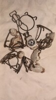 Vintage Clamp Glass Porcelain Clamps, Replacement