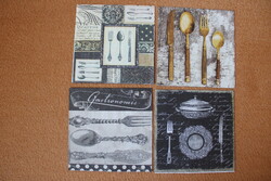 4 pcs napkins for cutlery