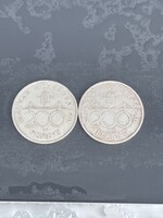 2db szép állapotú 1992-es 200 Forintos