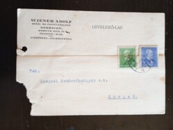 D210615 1936 Wiener Adolf Tarpaulin Shop Debrecen – Corporate Letterhead – Szegedi Kenderfonógyár