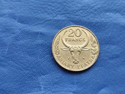 MADAGASZKÁR / MALGAS KÖZTÁRSASÁG 20 FRANK / ARIARY EFATRA 1989 ÖKÖR!