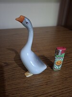 Hollóházi porcelán liba, lúd. 15,8 cm. Hibátlan. Jelzett