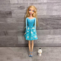 Mattel Barbie 2012 Elsa Doll with Olaf Figure Set