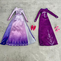 Disney Frozen Anna and Elsa Barbie Dresses with Shoes, Play Set