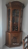 Zala Rustic Corner Cabinet