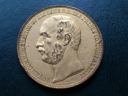 Albert angol herceg nagyméretű (41 mm) aranyozott emlékérme, 1862, Nemzetközi kiállítás.
