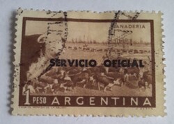 1955-1960 Az 1954. évi rendszeres kiadások felülnyomva "SERVICIO OFICIAL" vagy "S. OFICIAL"