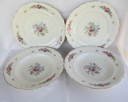 Német Friederike KPM porcelán 2 mély + 2 lapos tányér