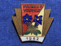 Herman O. Verseny 1962. - régi zománcozott jelvény (Tájfutás?)