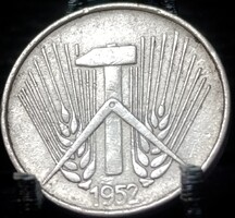 Német Demokratikus Köztársaság 1 pfennig, 1952 Verdejel ''A'' - Berlin D08J5V