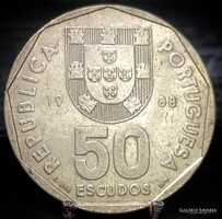 Portugália 50 Escudo, 1988 C10E4V