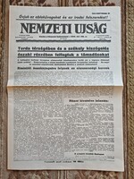 Nemzeti Ujság - ritka történelmi napilap 1944-ből A156
