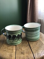 German Sommerhof Ceramic Mugs Pair