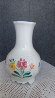 Herendi kerámia váza Village Pottery, jelzett, kézzel festett