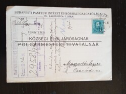 D210658  Budapest–Magyarbánhegyes 1936 – Pasteur Intézet és Kórház – veszettség elleni kezelés