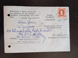 D210668 Dunavecse 1946 – ecetmegrendelés Dr. Bélafalvy Albert ecetgyáros részére, Budapest