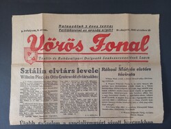 Vörös Fonal Textil és Ruházatipari Dolgozók Szakszervezetének lapja 1949 hiányos példány