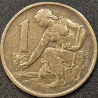 Csehszlovákia 1 korona, 1976.