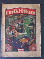 Nagy Képes Friss Naptár 1934 Friss Ujság karácsonyi ajándéka képes naptár