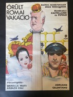 ŐRÜLT RÓMAI VAKÁCIÓ !!! E R E D E T I !!! 1985 !!! Mozi Film Plakát Poszter