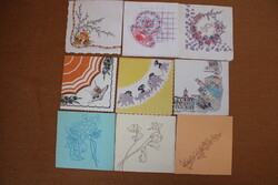 9 pcs Old Single-layer Napkins