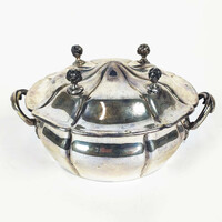 RARE, ANTIQUE, BICSI SILVER-PLATED COVERED DISH (BONBONIER?) FROM THE 1920s