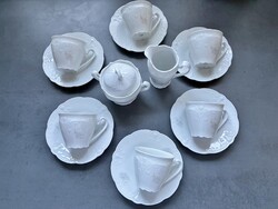 Tirschenreuth Bacaria Hutschenreuther 6 személyes luxus teás/kávés készlet