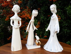 Ősz Szabó Antónia tervezésű Aquincum porcelán figurák együtt