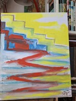JÁK PÉTER 2026 o/v 40X 50cm " RAKPART"