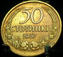 Bulgária 50 sztotinka, 1937 D08G2V