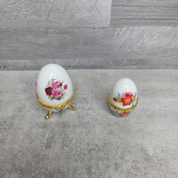 Fabergé jellegű ékszertartó tojás szett