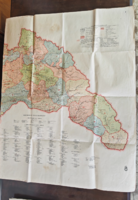 Ritka Magyarország közigazgatási térképe: Észak-Erdély, Kárpátalja – 1942/1944 A169