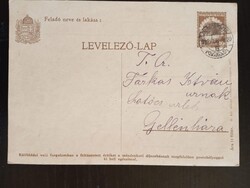 D210692 Gellénháza – Farkas István erdész részére küldött levelezőlap – 1933
