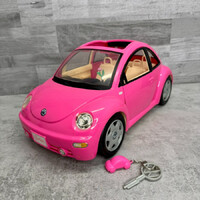 Mattel 2000 Barbie Volkswagen Pink Toy Car