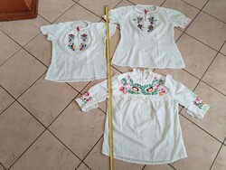 Kalocsai embroidered girls' blouses - 3 pcs