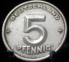 Német Demokratikus Köztársaság 5 pfennig, 1949 B02F4V