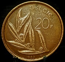 Belgium 20 frank, 1982 Flamand szöveg - 'BELGIË' C13E5V