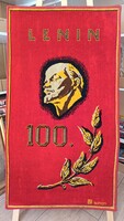 Hollóházi Sopron/later Sotex. Anniversary rug, for Lenin's 100th birthday. 1976