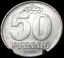 Német Demokratikus Köztársaság 50 pfennig, 1982 B01A3V
