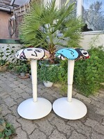 2 pcs. Swivel, height-adjustable IKEA Nilserik seat with IKEA design cover