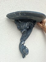 Carved Wooden Wall Shelf, Shelf, Flower Pot