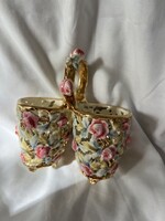Zsolnay antique decorative item from the Rose series