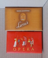 RÉGI 2 DARAB MAGYAR CIGARETTA, szivarka: OPERA ÉS LUXUS