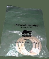Régi TAURUS gumigyáras bontatlan tasakos MOFÉM 2 személyes kávéfőző tömítőgyűrű 3db a képek szerint