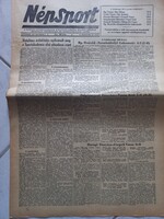 Népsport 1954. november 4. Bp. Honvéd–Szombathely 4:1 Kocsis Puskás Aranycsapat
