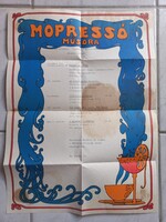 Orosháza "Fantázia" presszó – Mopresszó műsora – retro moziműsor plakát