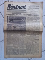 Népsport 1954. október 26. Aranycsapat Magyarország–Csehszlovákia 4:1 Puskás Kocsis